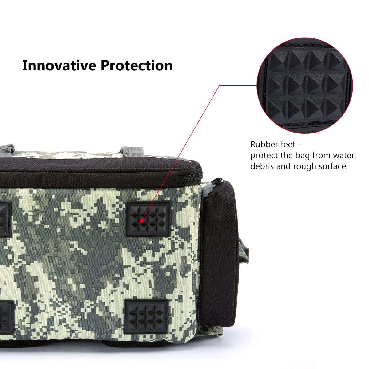 Bassdash Fishing Tackle Backpack - Lightweight Tactical Gear Bag 600D Polyester