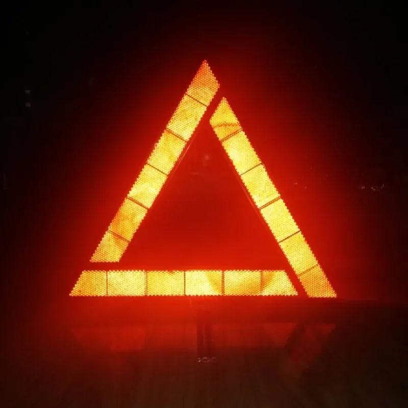 Car Emergency Warning Triangle Reflective Safety Hazard Breakdown Stop Sign