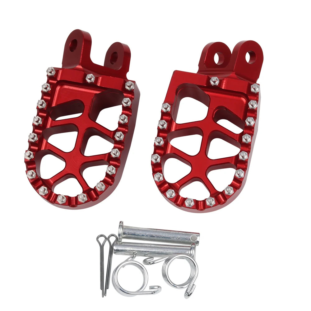CNC Foot Pegs For Honda Africa Twin XRV650 XRV750 1988-2003 Footrests