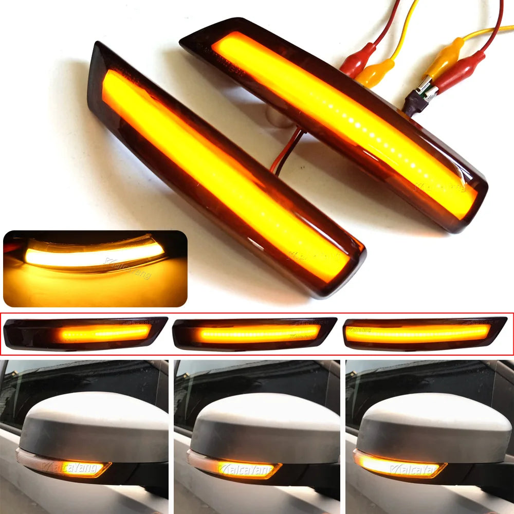 Amber LED Dynamic Turn Signal Sequential Light Ford Focus MK2/3, Mondeo MK4