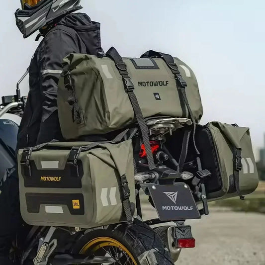 Waterproof Motorcycle Saddlebags 40L 60L 66L Luggage Touring Adventure IP68
