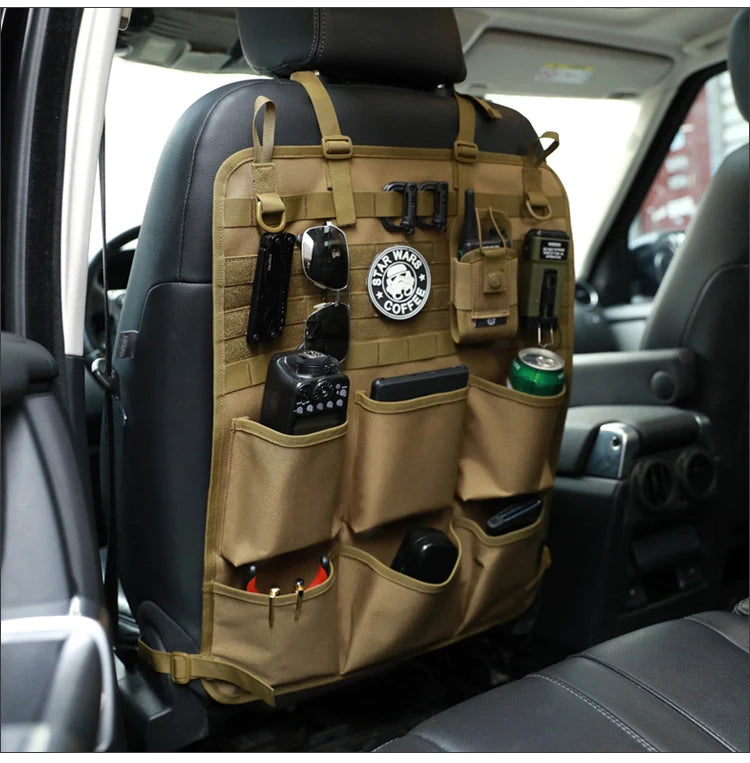 Seat Back Organizer – Waterproof Storage Bag with MOLLE System