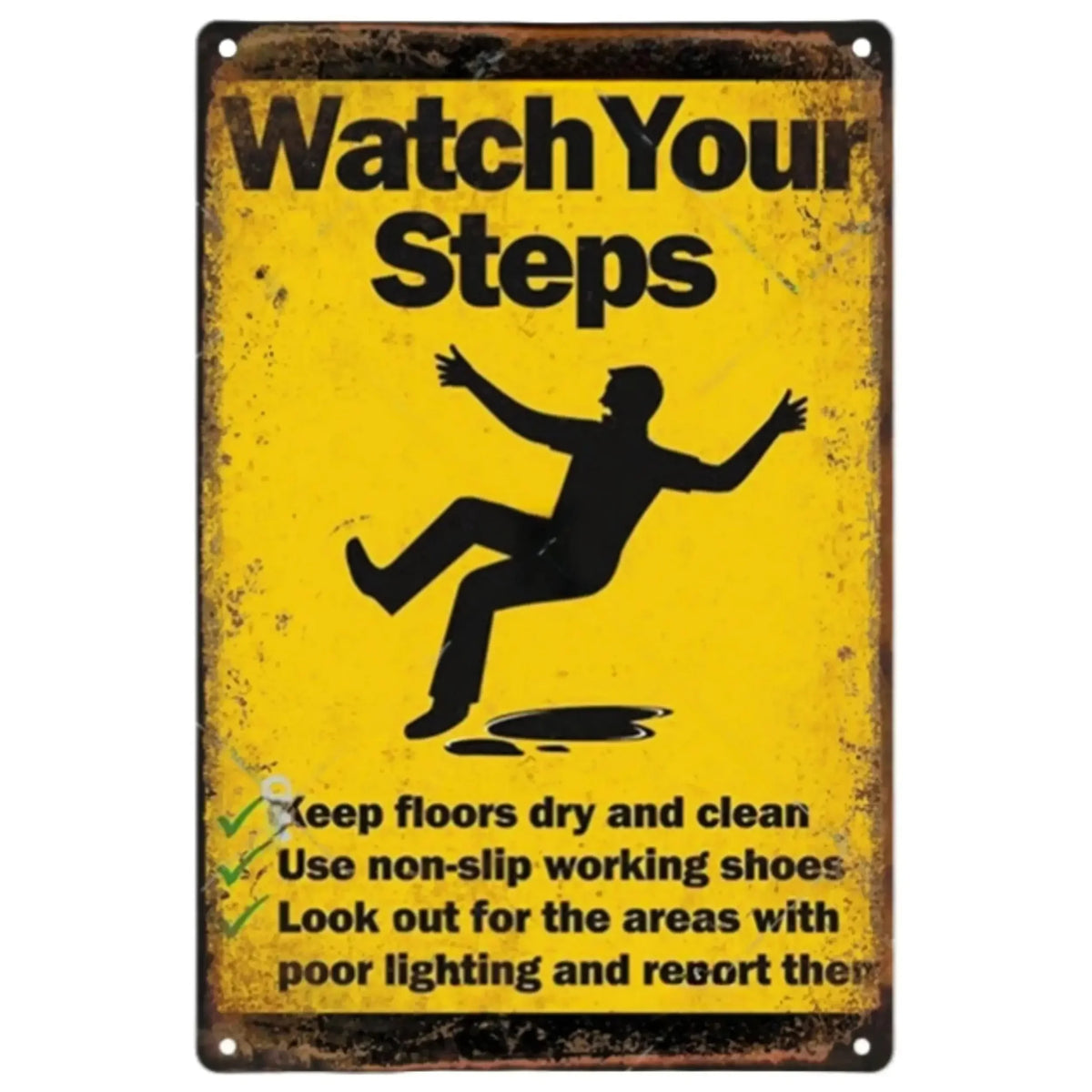 Vintage Caution Notice Zone Keep out Metal Sign, Danger, Mancave, Garage, Gift