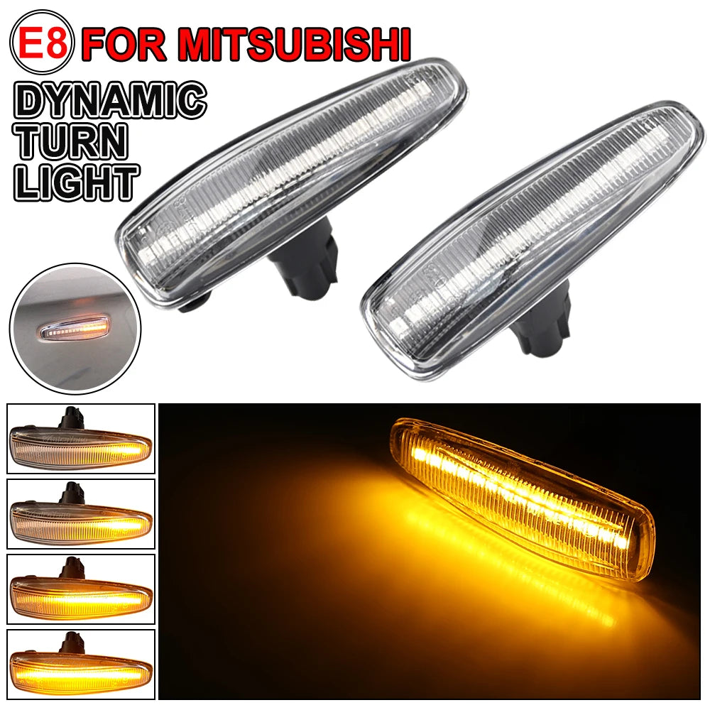 LED Dynamic Side Marker Turn Signal Light For Mitsubishi Lancer Evo X Outlander