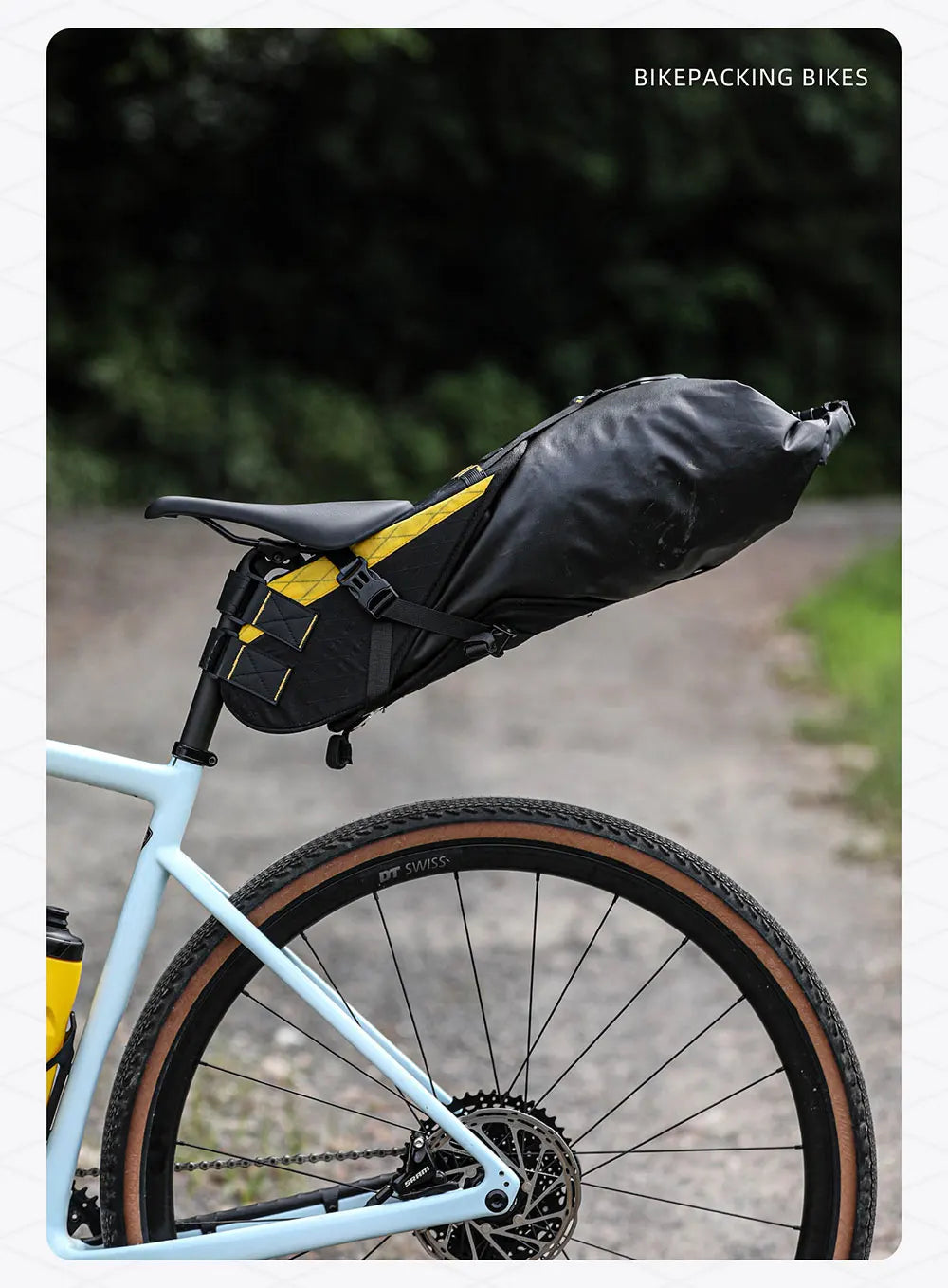 Rhinowalk 14L Waterproof Bike Saddle Bag Large Rear Seat Pack Bikepacking MTB