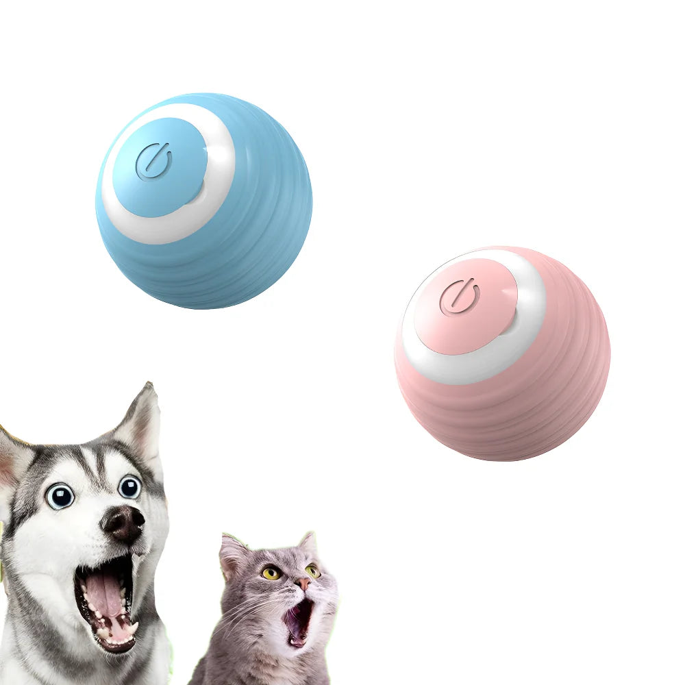 Smart Interactive Cat, Pet Ball Toy, Automatic Rolling, Rechargeable & Silent,