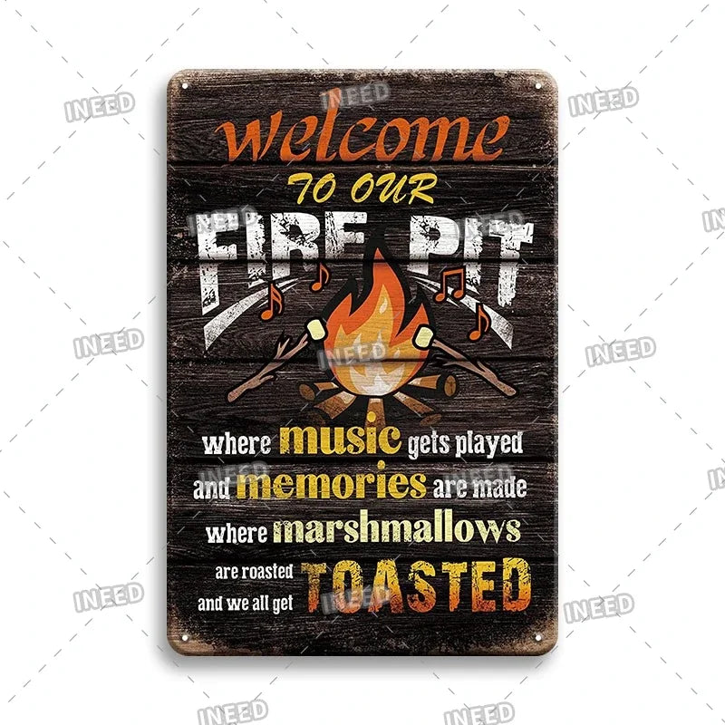 Funny Quote Tin Sign, Garage Wall Plaque, Humorous Metal Sign for Man Cave Decor