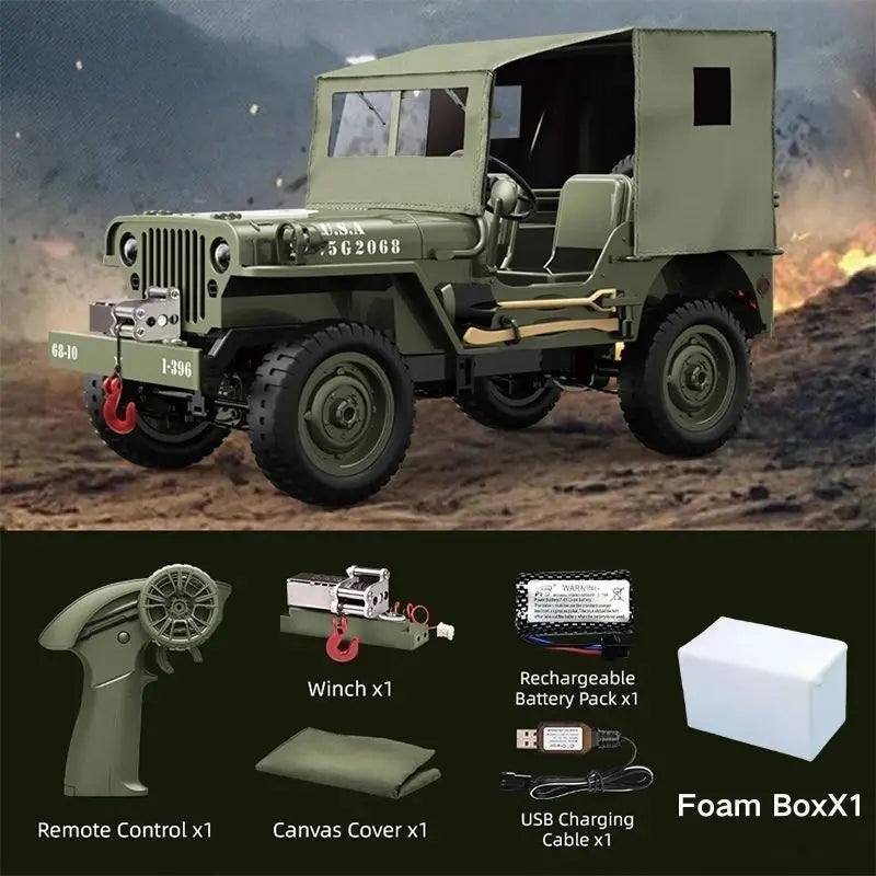 JJRC C8815, Q60, Q75, Q85, Q68, Q69 1:16 RC Military Truck Tank Crawler Jeep