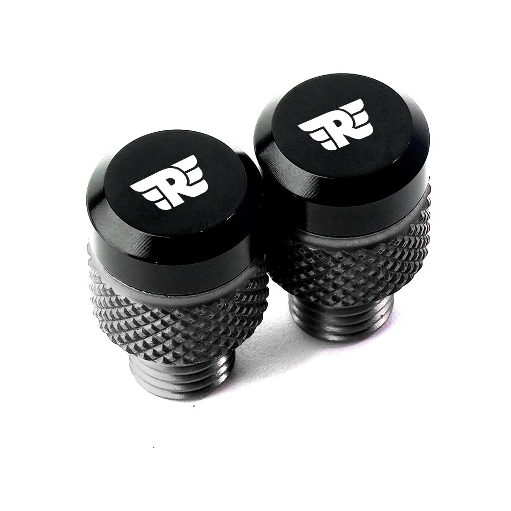 Royal Enfield Mirror Hole Plug CNC Bolt Cap Himalayan Interceptor Pair