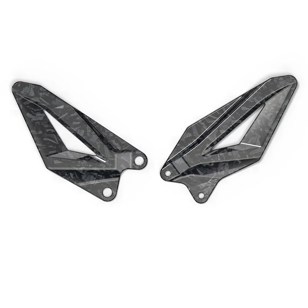 Kawasaki ZX-6R 2009-2024 Carbon look Footrest Pedal Heel Guard Plates