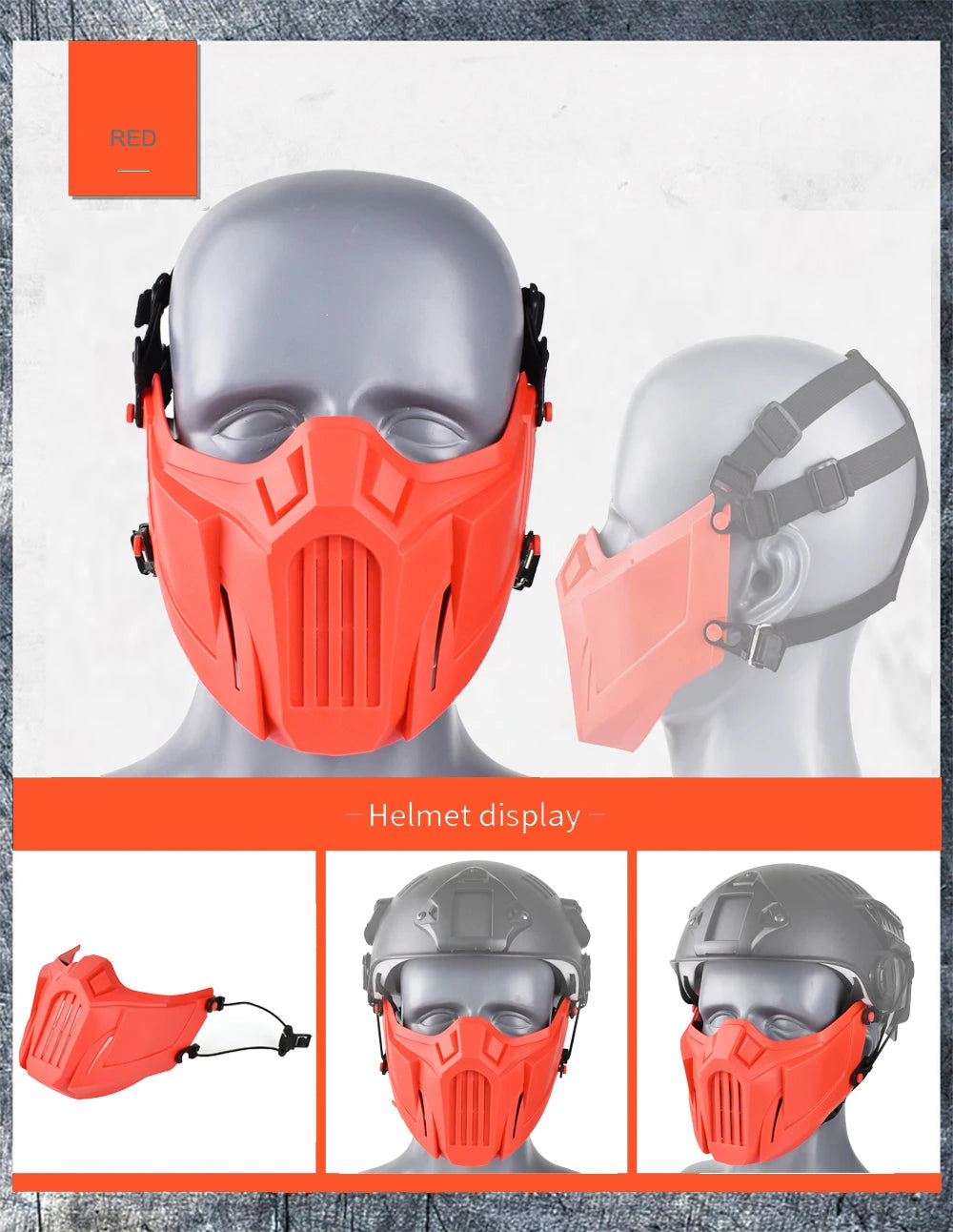 Skull Airsoft Mask Tactical Half Face Paintball CS Wargame Protective Gear
