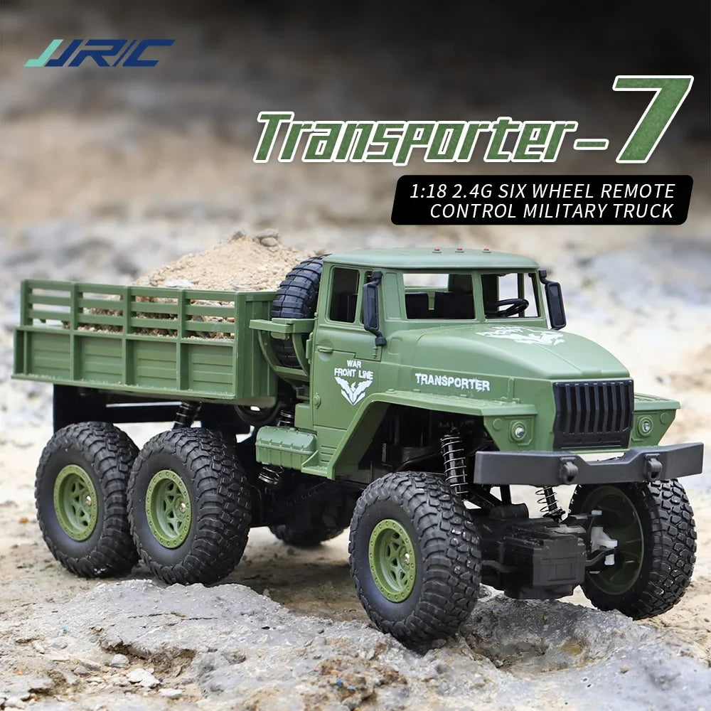 JJRC Q68 Q69 1/18 4WD Military RC Truck Off-Road RTR w/ Lights in Retail Box