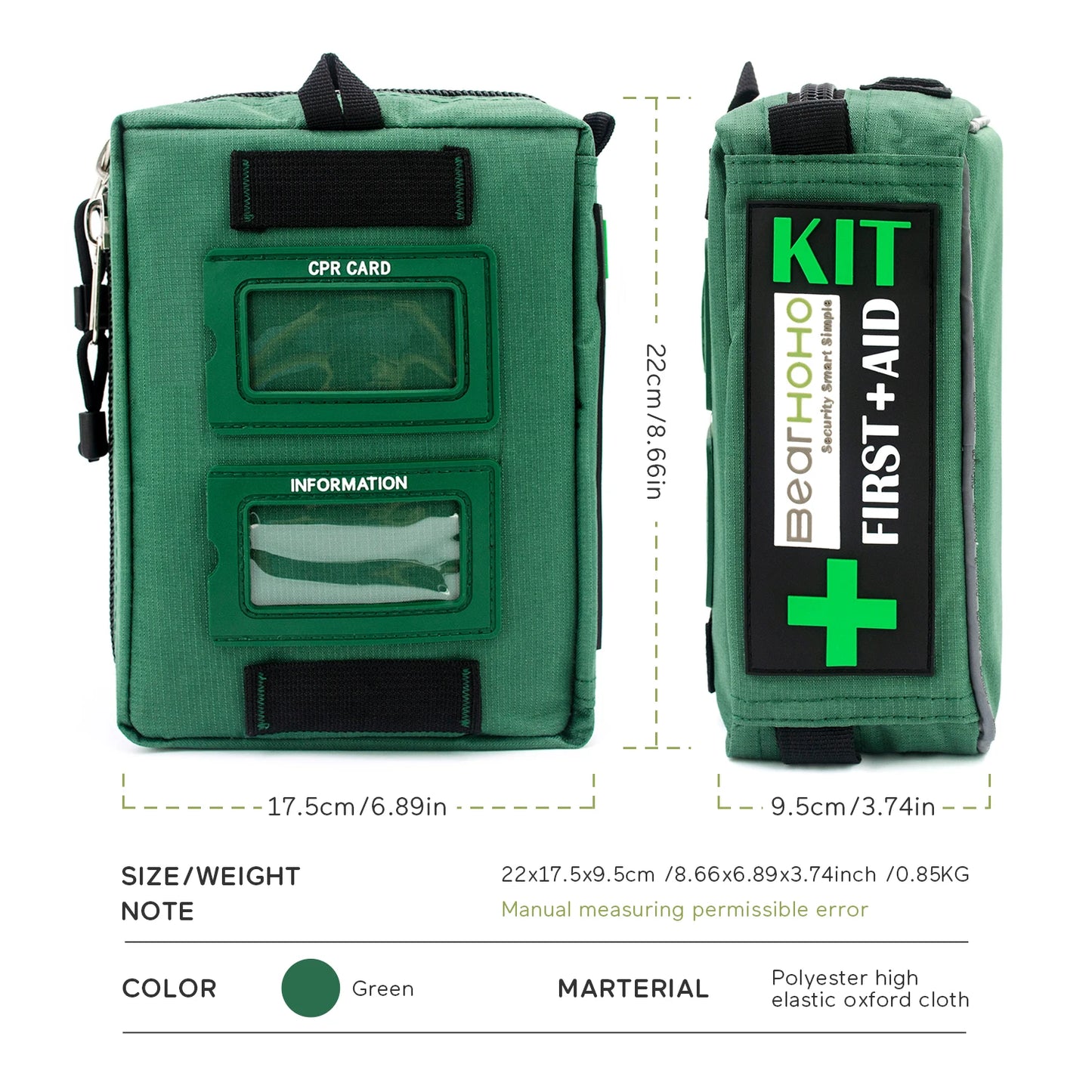 165-Piece Handy First Aid Kit Emergency Survival Medical for Outdoor & Car