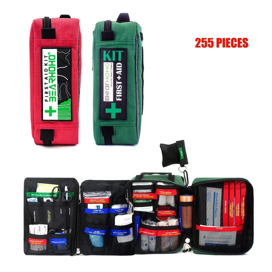 255pcs First Aid Kit Emergency Medical Bag, Cpr kit, Home, Car, Camping, Outdoor