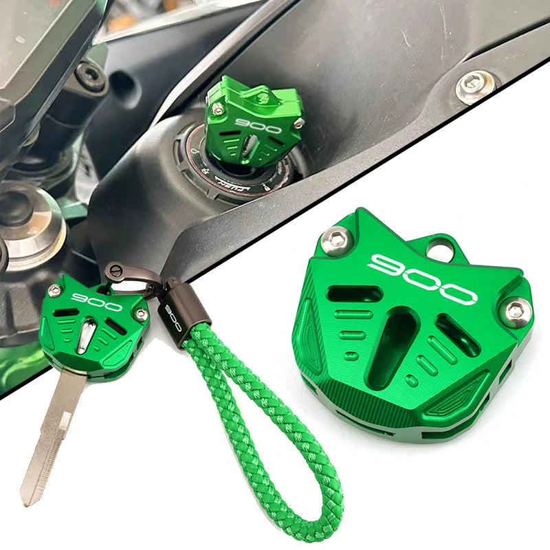 CNC Motorcycle Key Shell Key Case Cover Keychain for Kawasaki Z900 Z900SE 2017-2024