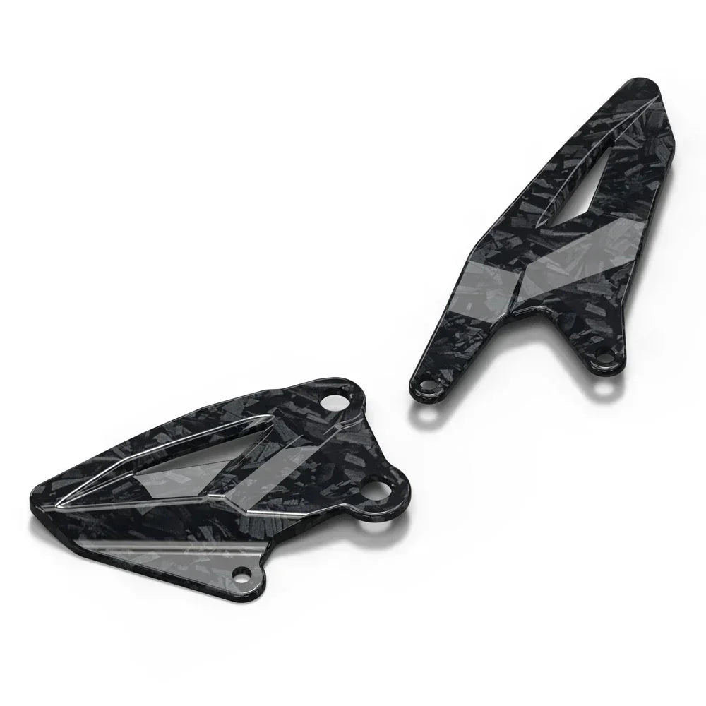 Yamaha R1 R1M 2015-2024 Carbon look Foot Pedal Heel Guard Plates Decoration Set