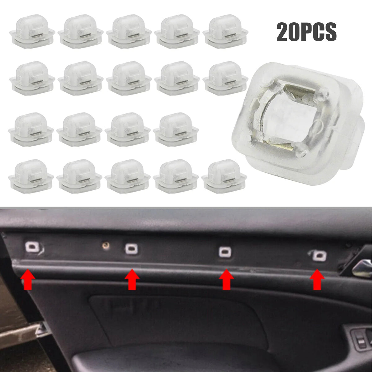 BMW Trim Panel Retainer Clips Set for  E46 E90 E91 E92 E93 X5 E53 Fasteners