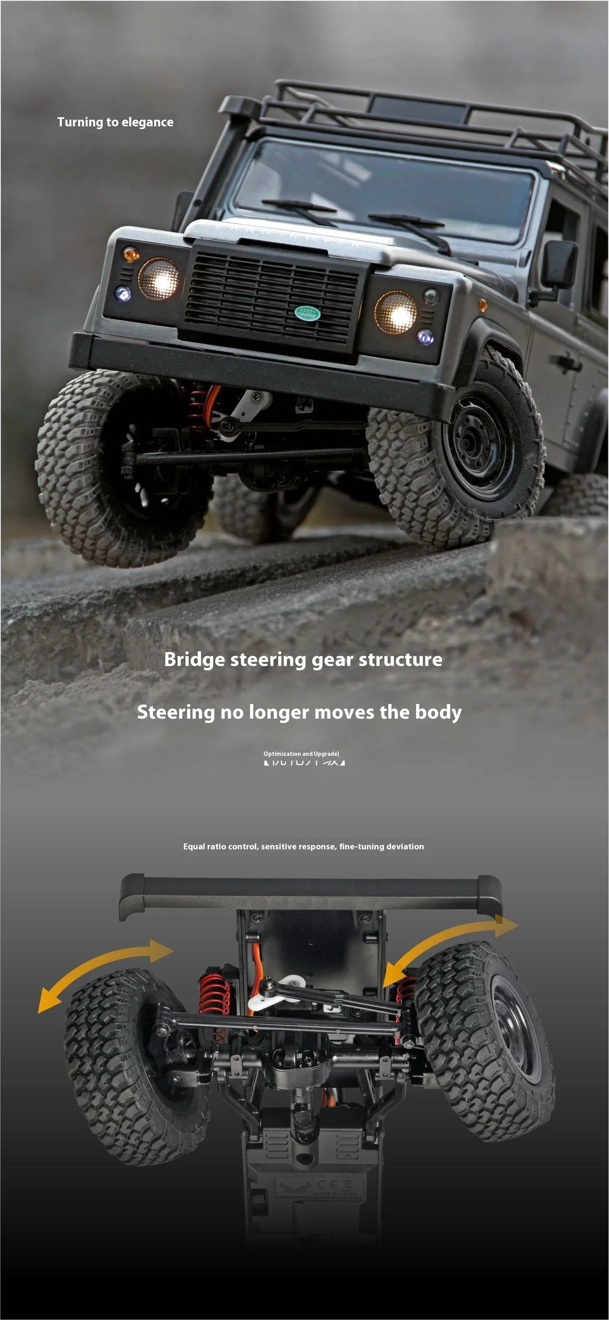 MN99S/MN98 1:12 4WD RC Defender 2.4G RTR Rock Crawler Truck 80m Range 40min