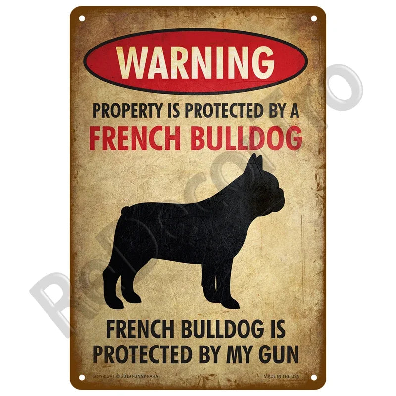 Warning Danger Beware Metal Sign,  Home Wall Decor Bar, Club, Man Cave Gift