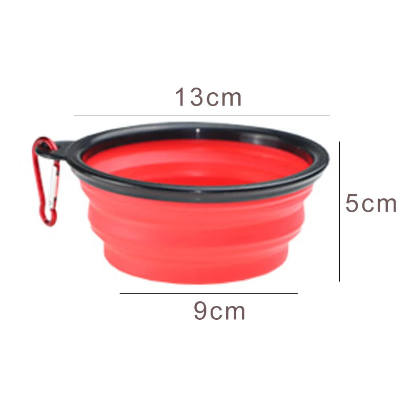 Portable Collapsible Dog Bowl 350ml –  Travel Pet Feeder, Water Dish, keep in Car