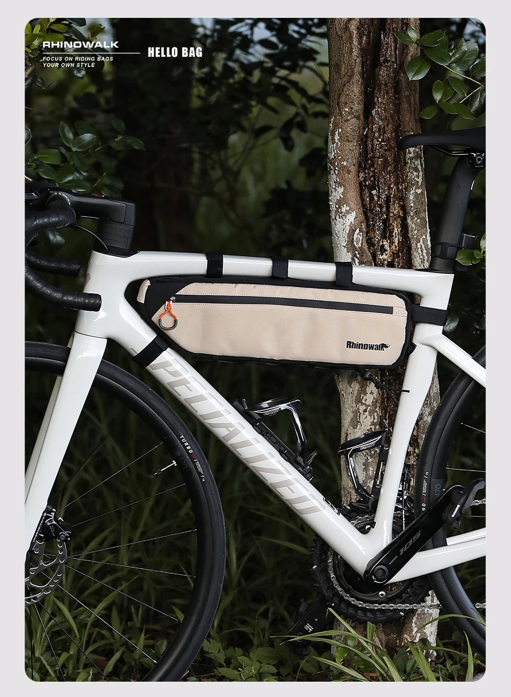 Rhinowalk 2.1L/2.7L Bike Frame Triangle Bag MTB Road Tube Storage Cycling