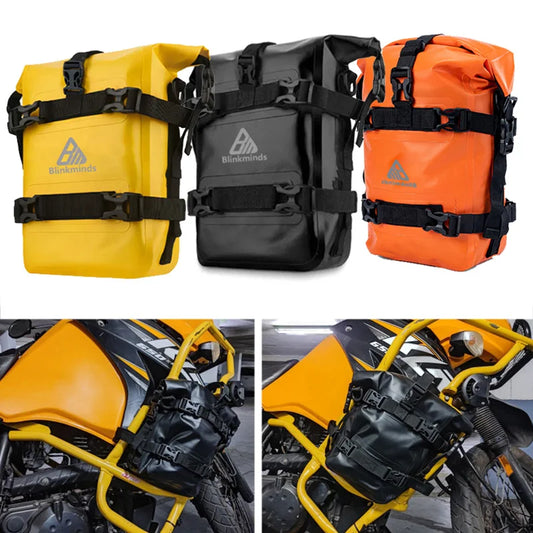 Motorcycle Crash Bars Bag Waterproof, Repair Tools, Luggage BMW Honda Suzuki Adv