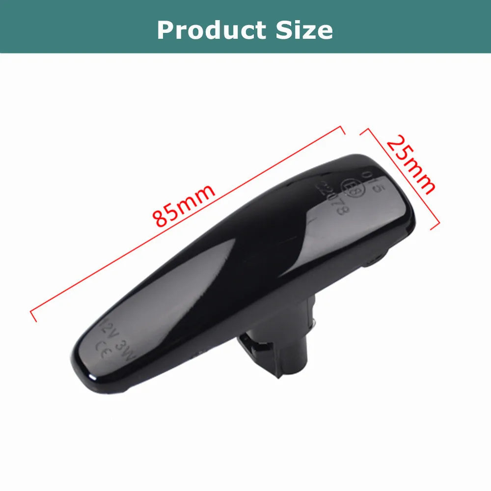 LED Dynamic Side Marker Turn Signal Light For Mitsubishi Lancer Evo X Outlander