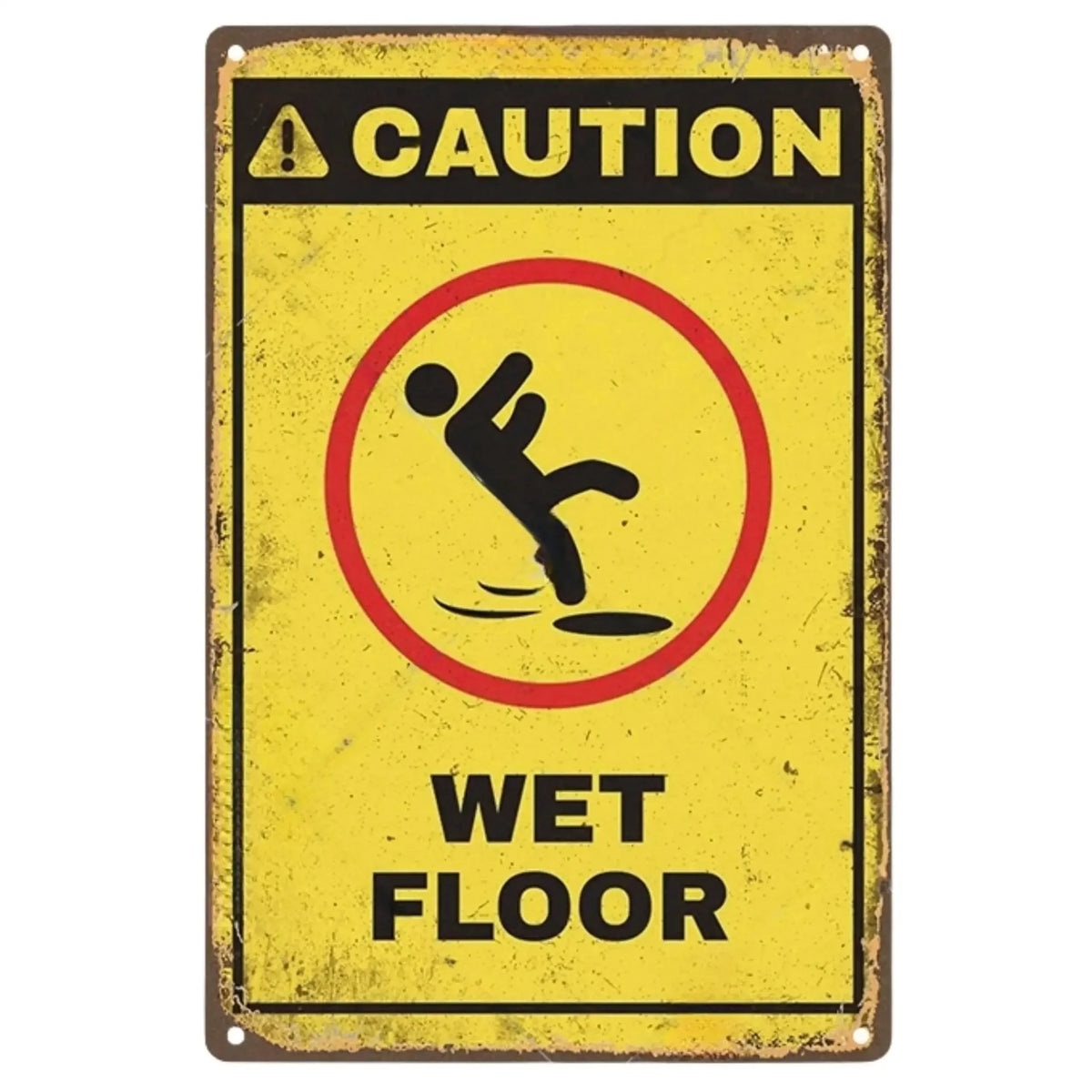 Vintage Caution Notice Zone Keep out Metal Sign, Danger, Mancave, Garage, Gift