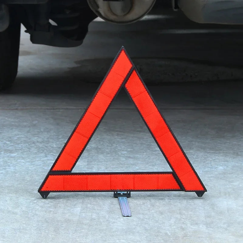 Car Emergency Warning Triangle Reflective Safety Hazard Breakdown Stop Sign