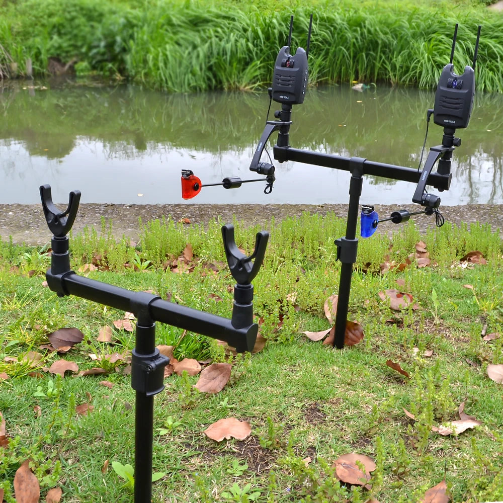 Carp Fishing Tackle Bag Buzz Bar Carryall + Rod Pod & Bank Sticks Set 20x33x10cm