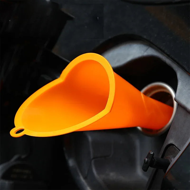 Long Stem Funnel - Anti-Splash Oil Fuel Filling Tool, Motorcycle Car Refueling