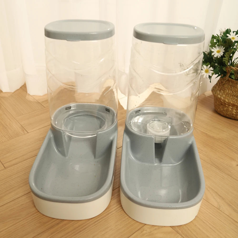 Automatic Pet Feeder & Water Dispenser – Large Capacity Food & Drink Bowl for Cats & Dogs