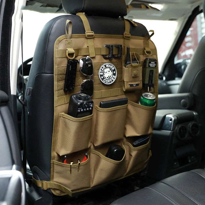 Seat Back Organizer – Waterproof Storage Bag with MOLLE System