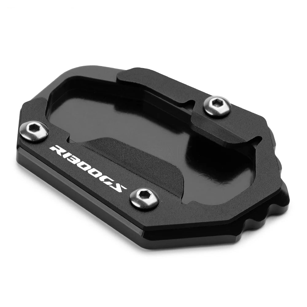 BMW R1300GS CNC Kickstand Side Stand Extension Enlarger Plate Pad 2023–2024
