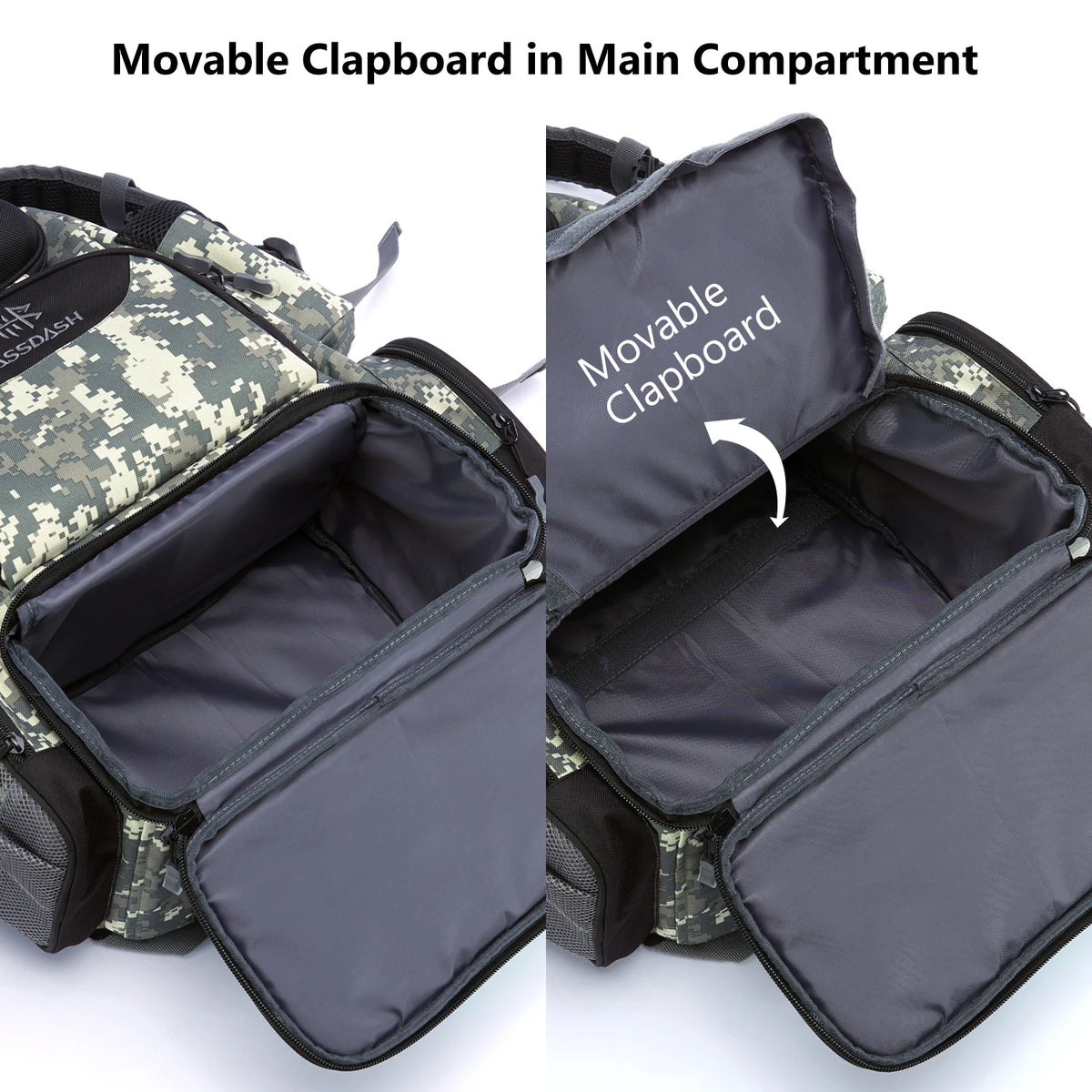 Bassdash Fishing Tackle Backpack - Lightweight Tactical Gear Bag 600D Polyester