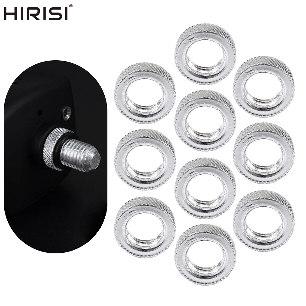 10pcs Screw Nuts Standard Thread for Carp Fishing Bite Alarms Buzz Bars