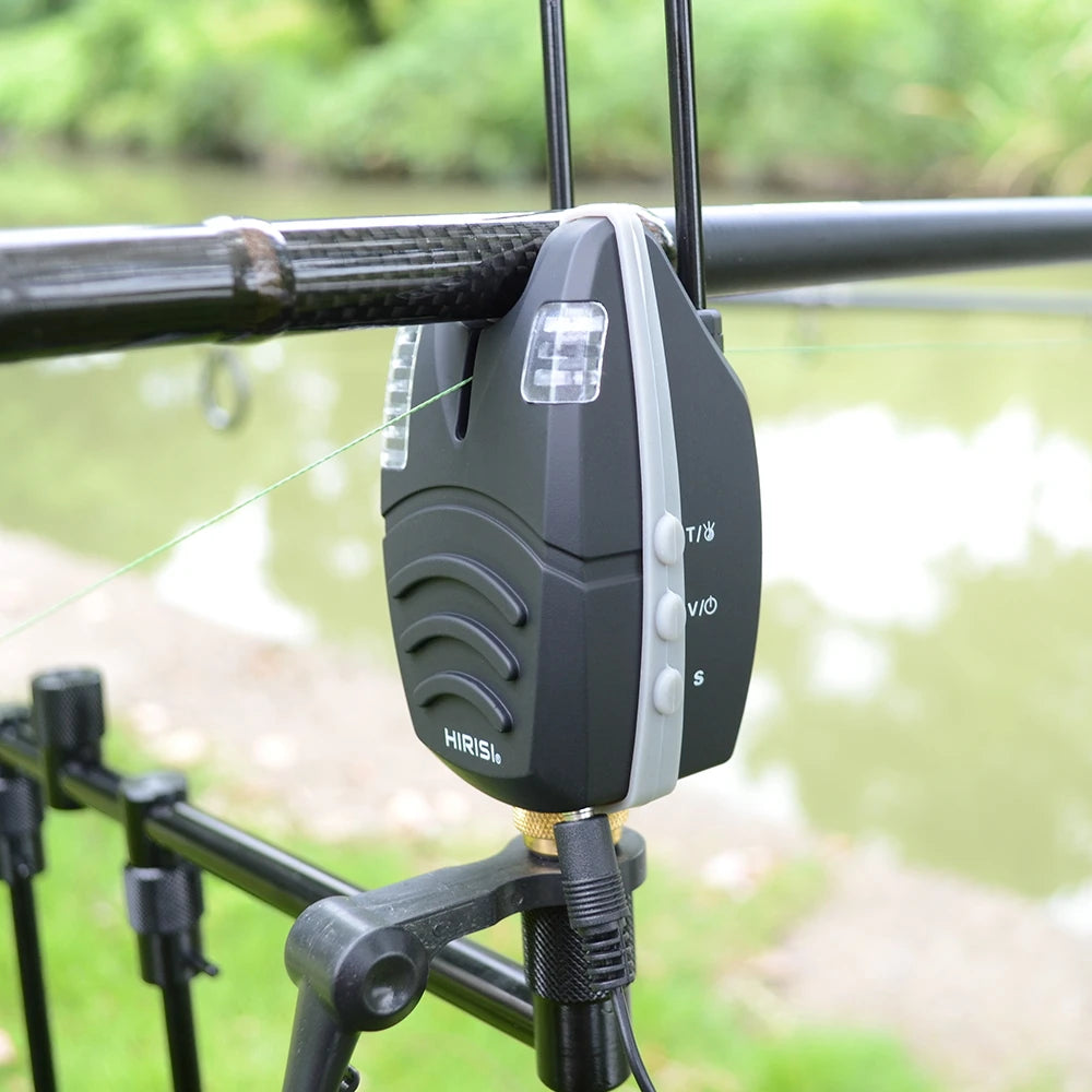 Carp Fishing Bite Alarm with Snag Bar LED Band Waterproof B1139 Fish Indicator