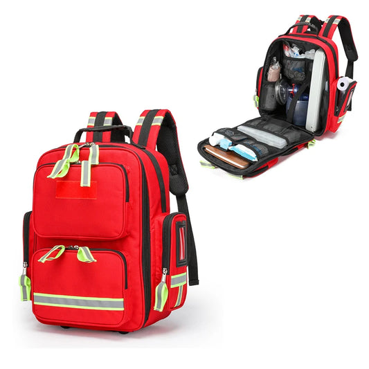 Empty First Aid Kit Backpack for Outdoor Camping & Emergency Medical Storage