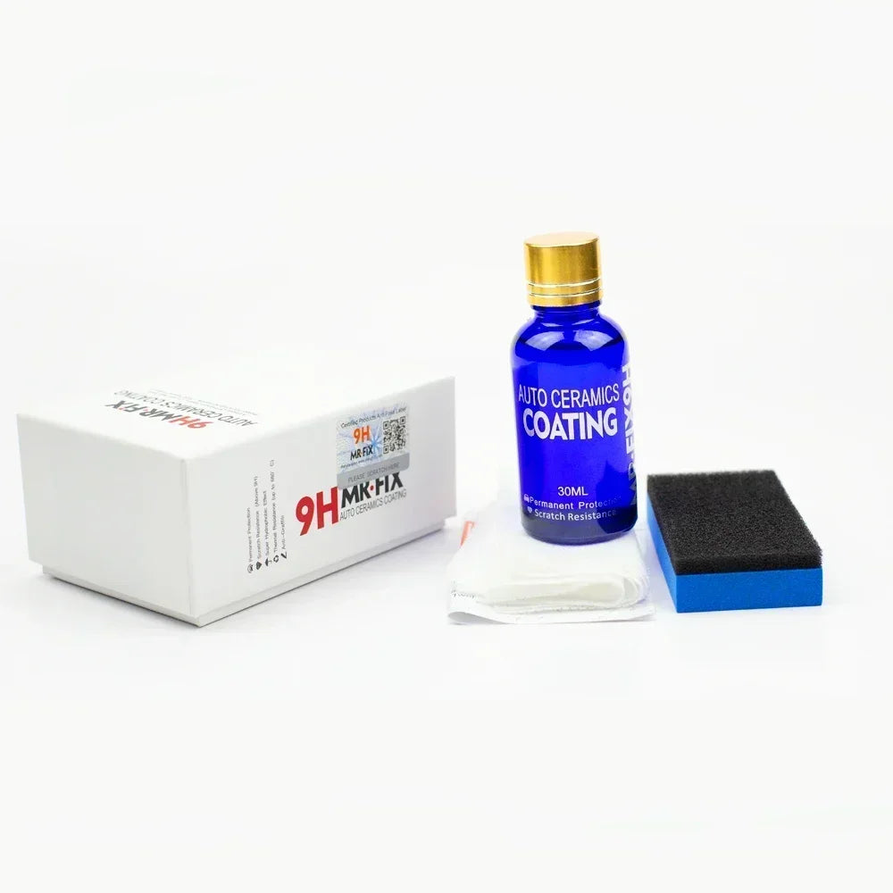 9H Ceramic Coating Car Paint Protection - Hydrophobic Auto Glass Polish 30ML