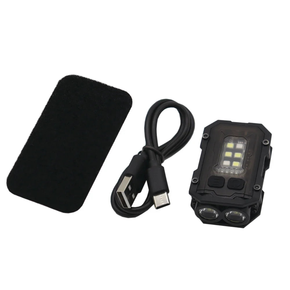 Tactical FAST MICH Helmet Light USB Rechargeable Flashing Signal Waterproof Lamp