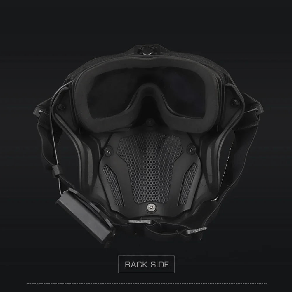Airsoft Paintball Full Face Mask Protection Anti-Fog with Fan built-in, Cosplay