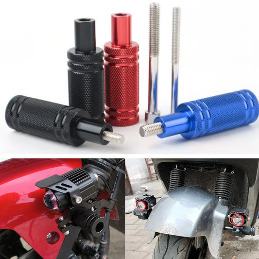 2Pcs Mudguard Bracket Universal Motorcycle LED Fog Driving Light  Mount M8/M6