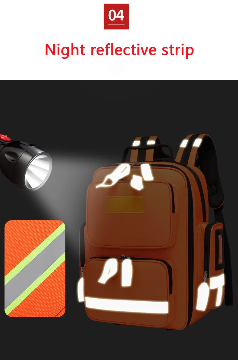 Empty First Aid Kit Backpack for Outdoor Camping & Emergency Medical Storage