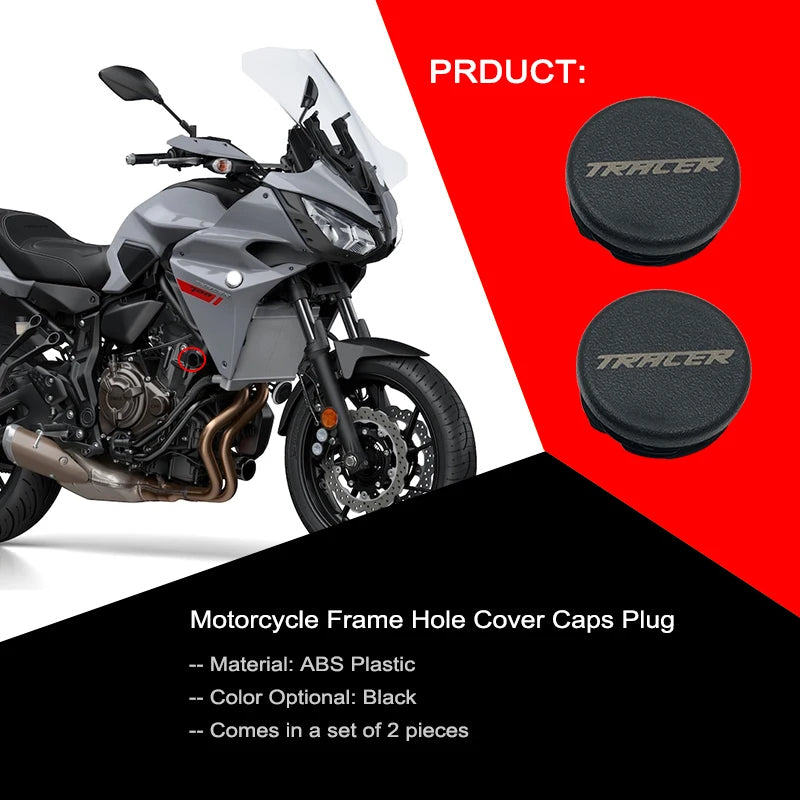 MT-07 Frame Hole Cover Caps Plug Set Yamaha XSR700 Tracer700 2013-2021 Protector