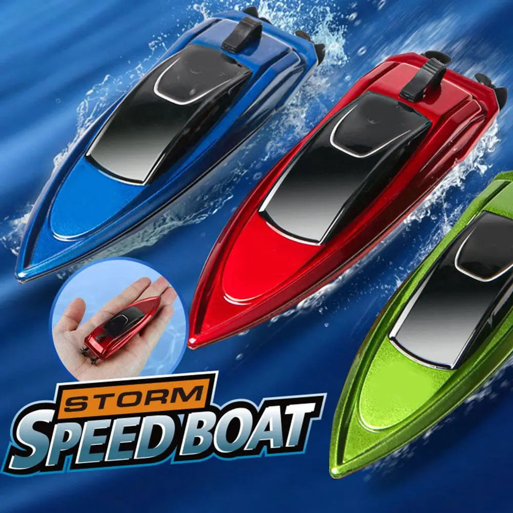 2.4G Mini RC Boat - Waterproof, Dual Motors, 3.7V 100mAh, 12 Min Use, Bath Pool