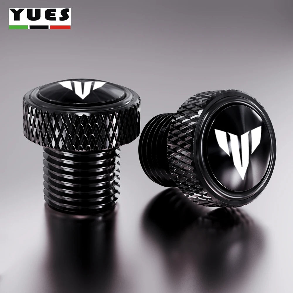 Yamaha MT07 MT09 MT10 Rear Mirror Hole Plugs M10*1.25 CNC Aluminum Screw Cover