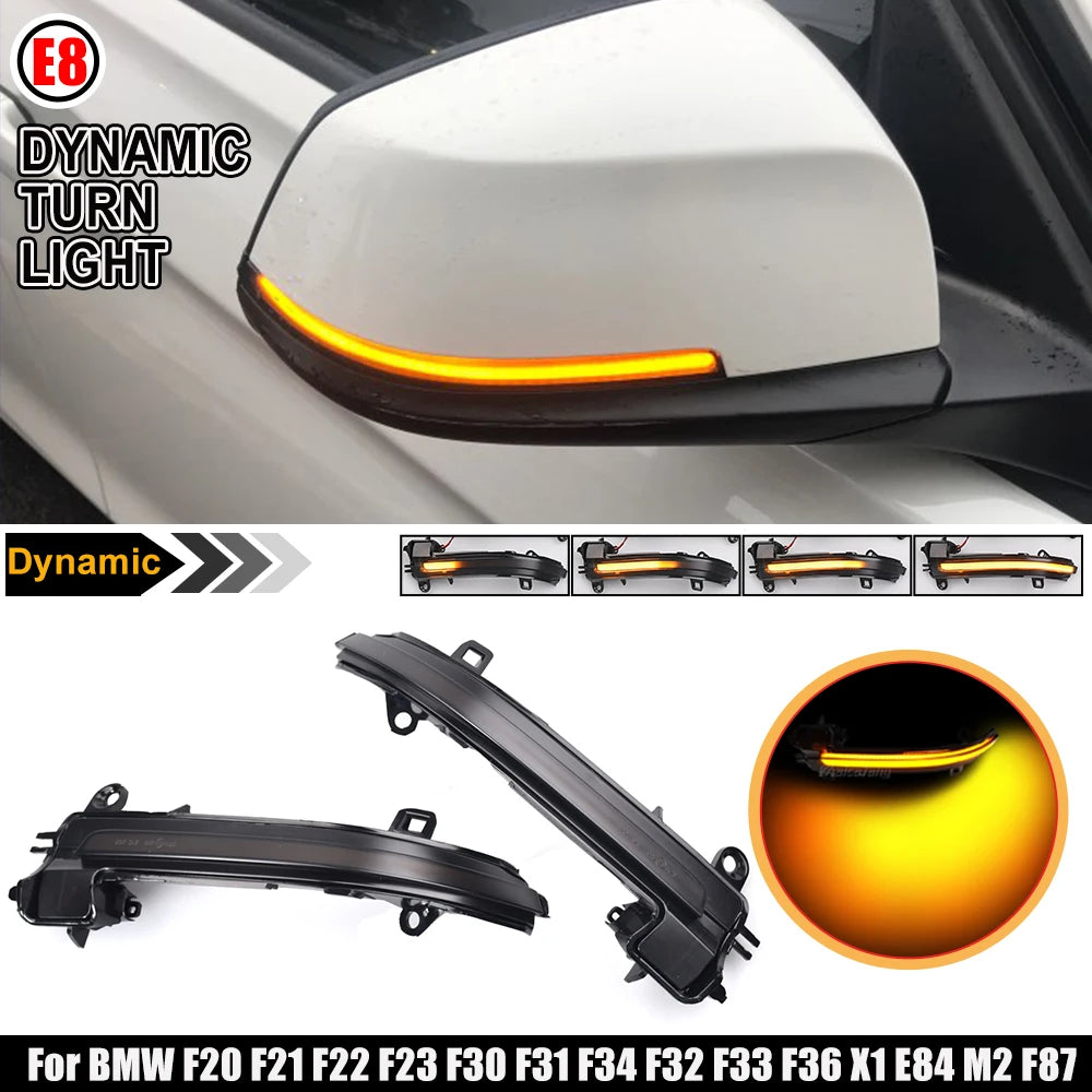 LED Dynamic Turn Signal Side Mirror Sequential Light BMW 1 2 3 4 F20 F30 X1 i3