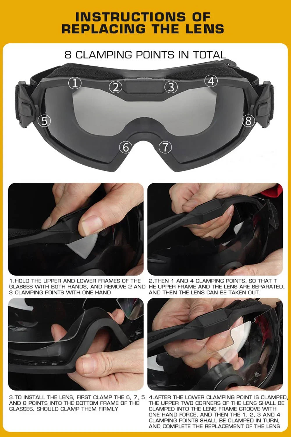Airsoft Paintball Full Face Mask Protection Anti-Fog with Fan built-in, Cosplay