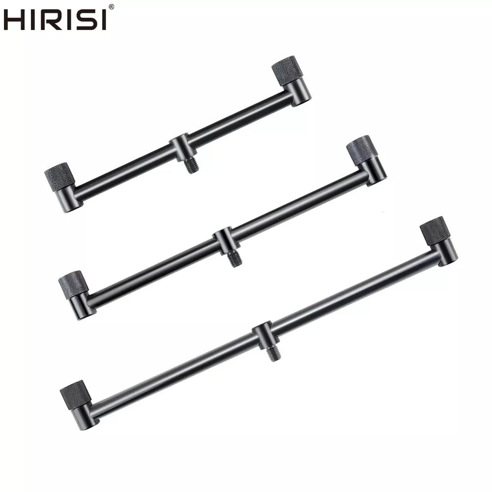 2x Carp Fishing Buzz Bars 20/25/30cm Black for 2 Rods Bank Stick Tackle