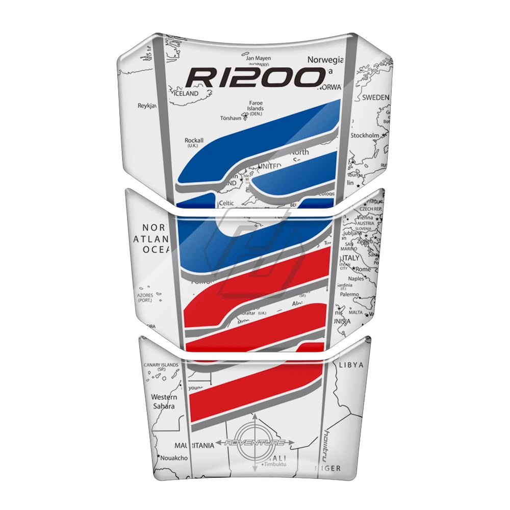BMW R1200GS Adventure Tank Pad, LC 2014-2019, 3D Resin Motorcycle Protector